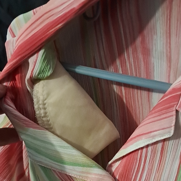 Alia Vibrant Striped Button Down Shirt - Picture 6 of 6